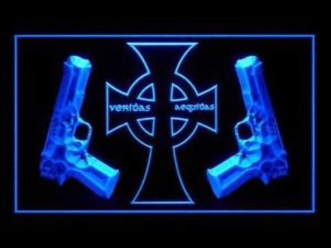 Veritas Aequitas The Boondock Saints LED Neon Sign